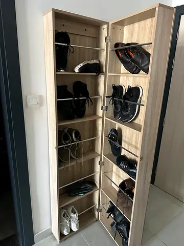 Modern Wooden Shoe Storage Cabinet