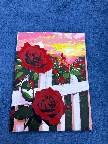 Flowers on a sun set