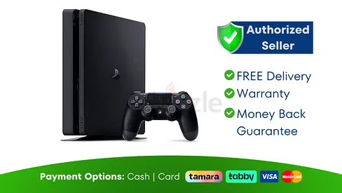 Sony PlayStation 4 - Slim - Black - 500GB  | Brand New | 01 Month Warranty | FREE  Delivery
