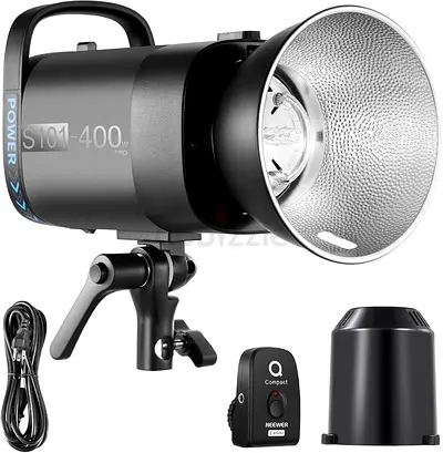 NEEWER S101-400W PRO Strobe Flash Light with 2.4G Trigger 150W Modeling Lamp 400Ws GN65 5600K Bowens