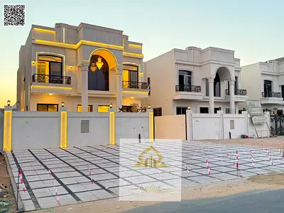 فيلا جديدة شامل رسوم التسجيل والتمليك اول ساكن للبيع تملك حر متاحة لجميع الجنسيات بالقرب من شارع الشيخ محمد بن زايد