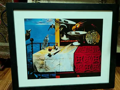 Framed Surrealist Still Life Print — Modern Decor Piece (Nature Morte Vivante) 55*45cm