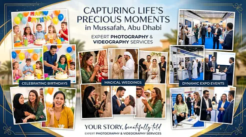 📸 Professional Photographer  Videographer in Mussafah | Business, Industrial  Promotional Media