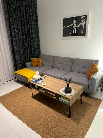 2 year old couch. In good condition and extends to become a lounger