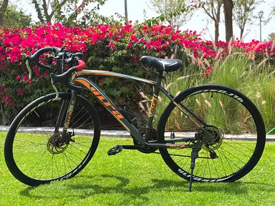 Hybrid Road Bike - Lightweight Frame with Drop Handlebars