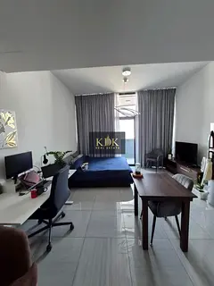 Furnished Studio | O2 Tower JVC | Balcony | Downtown View