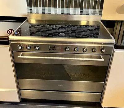 Smeg Premium 5 Hob Electric Cooking Range 90x60 cm | Luxury Italian Design