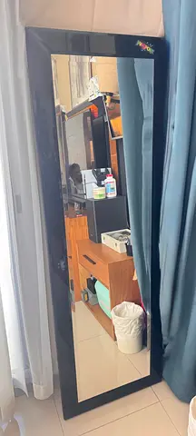 Large Black Framed Full Length Mirror