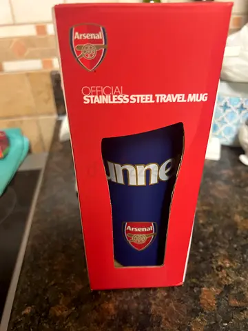 Stainless Steel Travel Mug - Official Arsenal Design (Unused in Box)