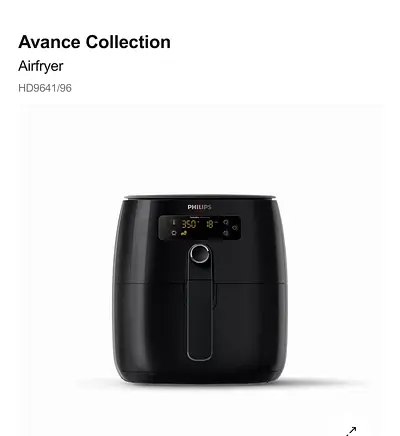 Air fryer Philips Avance Collection Airfryer HD9641/96 - very Good Condition
