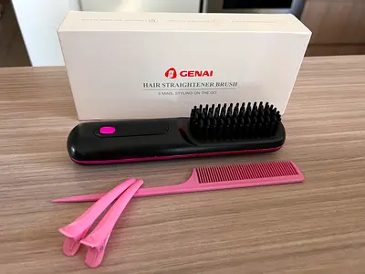 Genai Hair Straightener Brush Cordless