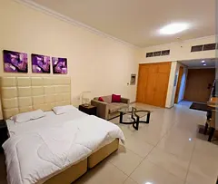 Furnished 2 bedroom shabiya 12 for 5000