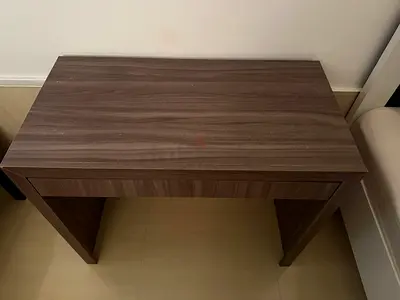 Light Brown Tecnomobili MDP Office Desk with Drawer (Pick-up only)