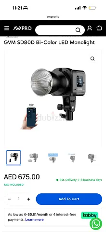 GVM SD80D Bi-Color LED Monolight (New)