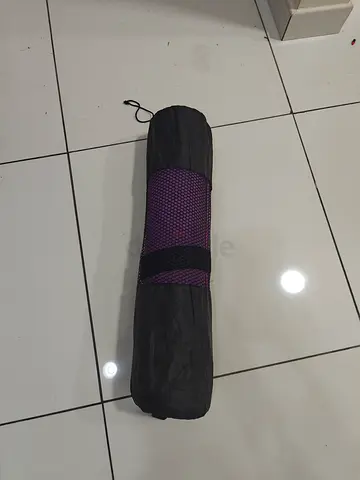Purple Yoga and Fitness Mat with Carrying Bag