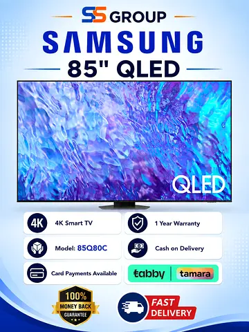 Samsung 85 QLED 4K Smart TV (Model 85Q80D) - Excellent Condition