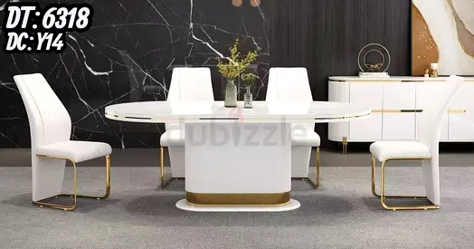 Brand new High Quality Top Marble Dinnibg Luxury with 4 Chairs Available