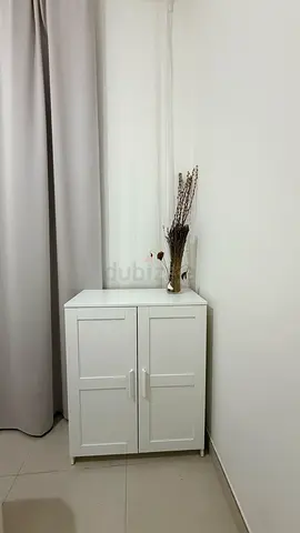 IKEA BRIMNES white cabinet with doors, 78x95 cm - good condition