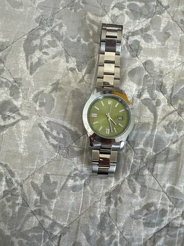 Mens Silver Stainless Steel Watch fake rolex