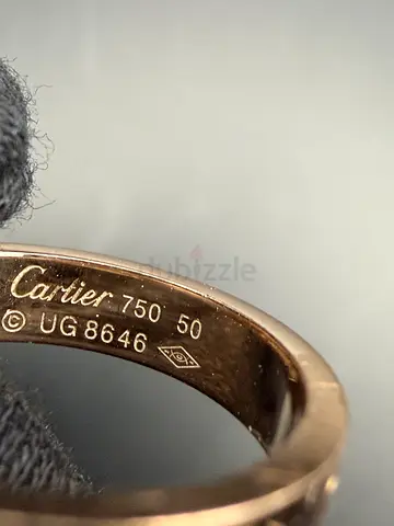 Cartier 18K Gold Ring (stamped 750) - Size 50, ( not authentic) 4g