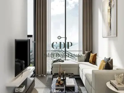 شقة فاخرة حديثة التصميم، غرفة نوم ونصف + غرفة مكتب | طابق مرتفع | فرصة استثمارية