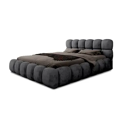 Brand New Luxury Velvet King Size Bed – Modern Designer