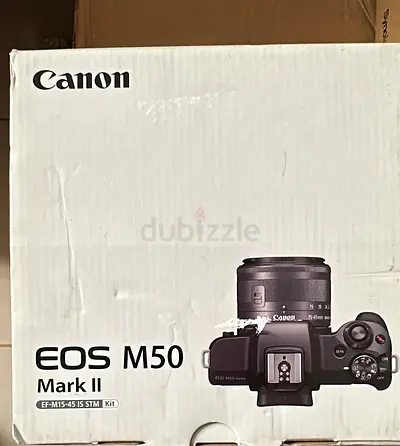 Canon EOS M50 Mark II with EF-M 15-45mm Kit (Black)