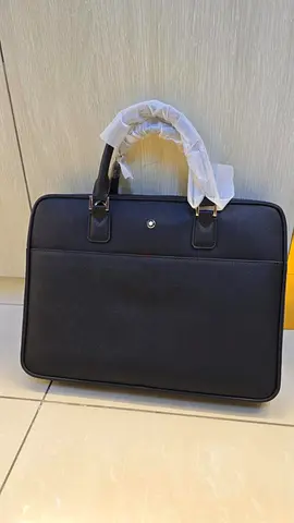 Black montblanc briefcase