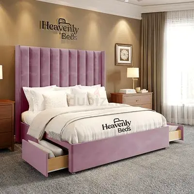 Brand New King Size Bed with Drawers - Fully Custom Made - UAE Sharjah Made