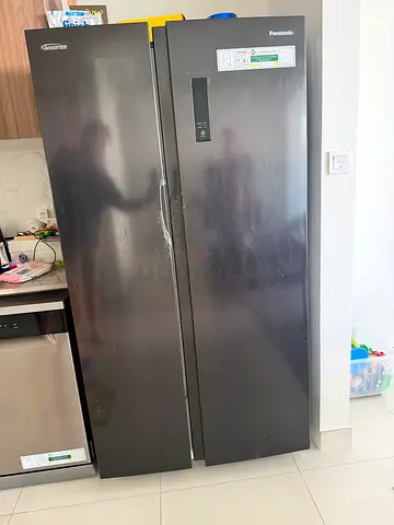 Panasonic Side-by-Side Refrigerator - Black