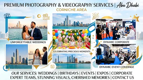📸 Need a Professional Photographer  Videographer in Corniche Area, Abu Dhabi? | Business, Product