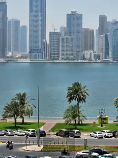 Spacious 2-Bedroom Apartment with 2 Balconies and Sea View in Al Majaz 1, offering direct access to