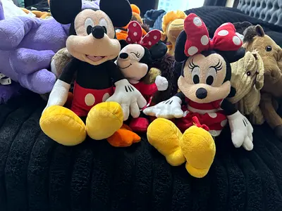 Set of 5 Disney plush toys - Mickey, Minnie and friends 25 pieces soft toys