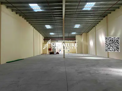 10,000 Square Feet Ground Floor Warehouse and 3 Phase 51 Kw Electricity For rent In Jurf Industrial Area 1 Ajman