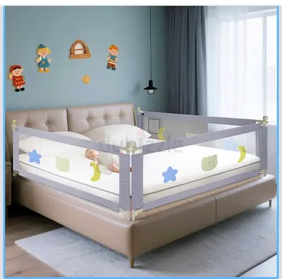 Baby Bed Rail Guard Infants Safety Bed Guardrail Adjustable Height