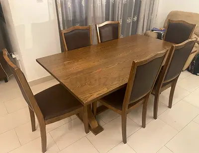 Dining Table Set + Matching Display Cabinet