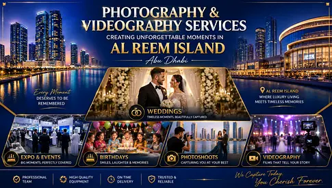 🚀Premium Photography Videography
Services in Al Reem Island | Business, Brand
Marketing🎯