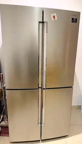 Samsung 4-Door Stainless Steel Refrigerator - Good Condition