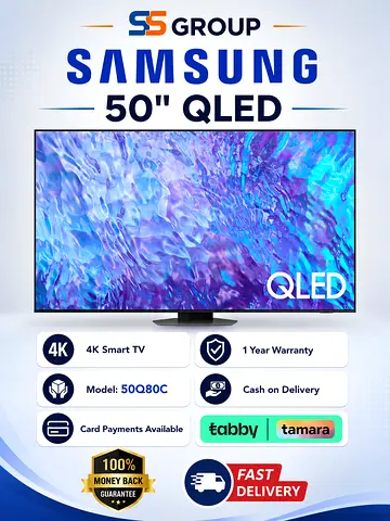 Samsung 50 QLED 4K Smart TV - Model 50Q80C (Like New)
