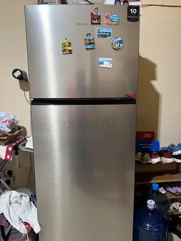 Silver Hisense 600 liter Refrigerator - New like Good Condition 1 year 2 months old
