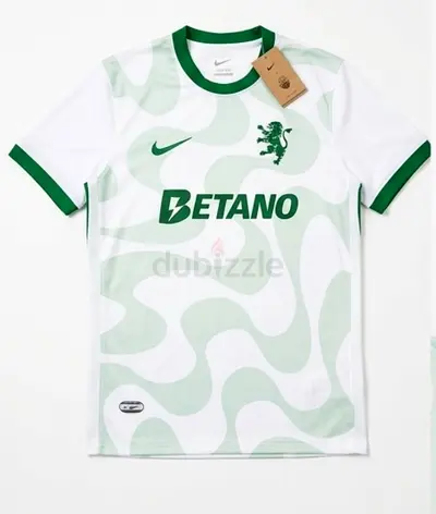 Nike Betano Football Jersey – White  Green, Size M (New with Tags)