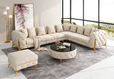 BRAND NEW L SHAPE SET SOFA I HAVE CAREEM COLOR