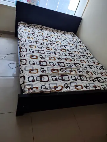 Used double bed frame with mattress - good condition