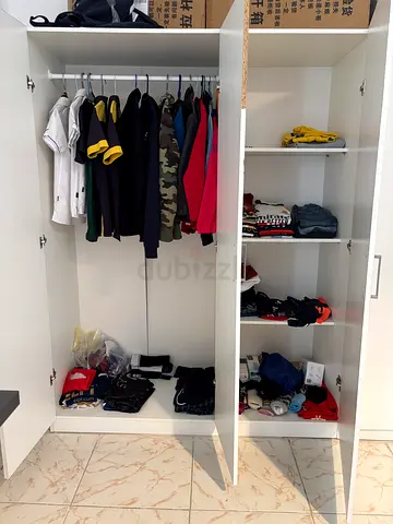 White Ikea 3-door wardrobe