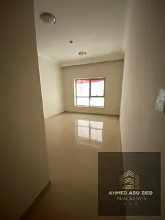 Luxury 2BR hall in Concord Towers Ajman, on Khalifa Street, excellent space, central AC, balcony wit