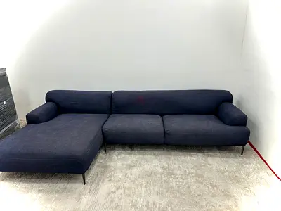 Like new condition the loom collection lshape sofa