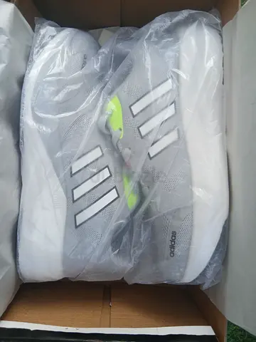 Adidas mens sneakers - light grey, size unused in box