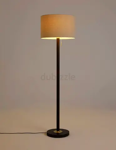John Lewis Simple Modern Floor Lamp with Fabric Shade - Good Condition
