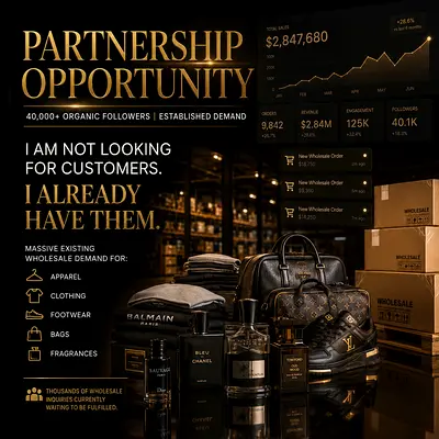Investor / Operating Partner Needed For Growing Wholesale Business