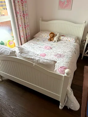 Pottery Barn Bed Headboard + Footboard + Mattress